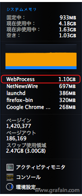 WebProcess が。。。。