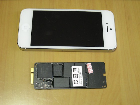 MacBook Pro Retina 用 SSD のサイズ。